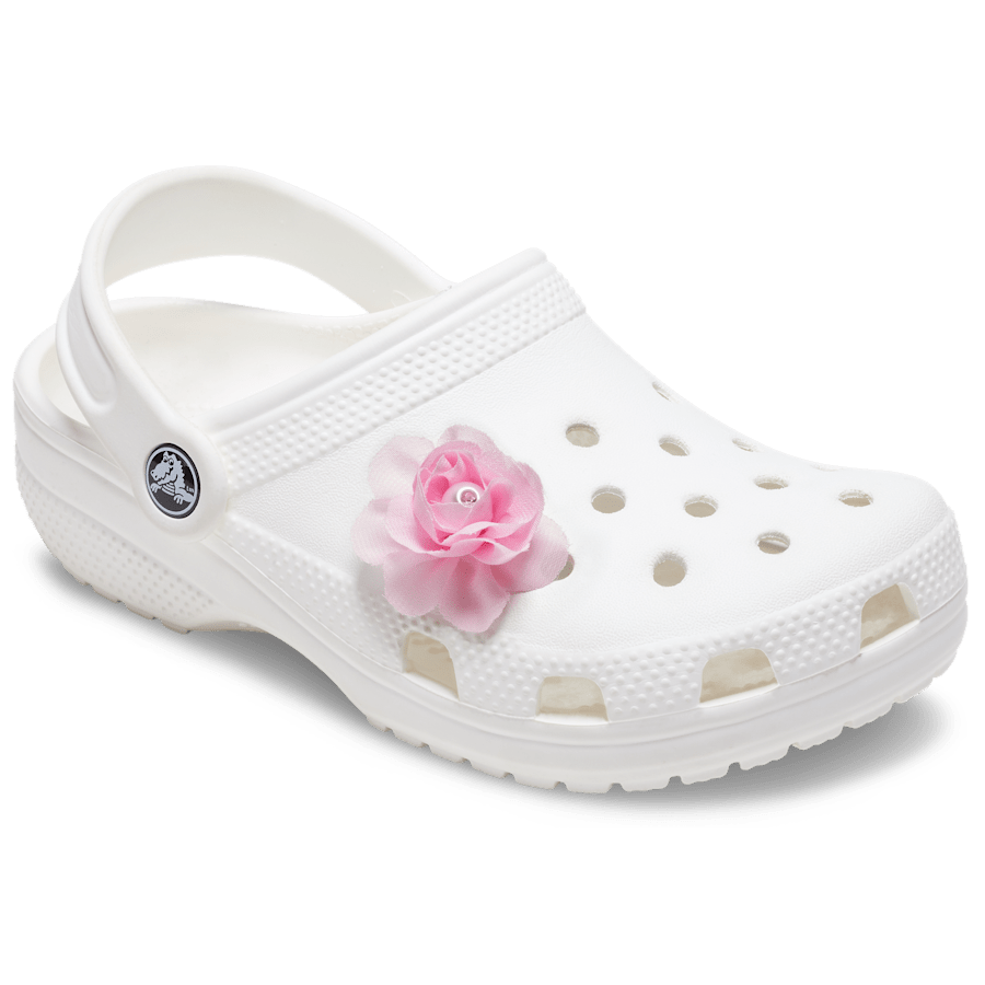 Pink Fabric Flower With Pearl - Image 2