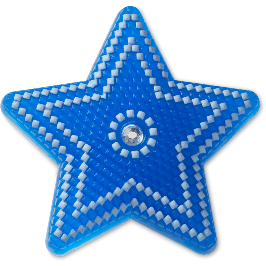 Lights Up Blue Star With Gem